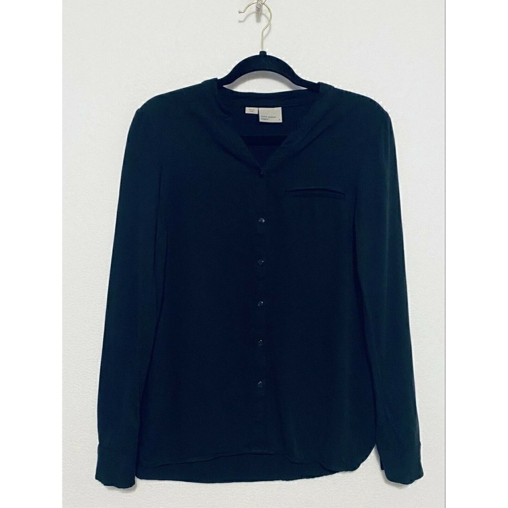 Vero Moda Womens VMesay Twills Honey Shirt Long Sleeve Black Size Small